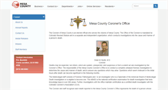 Desktop Screenshot of coroner.mesacounty.us