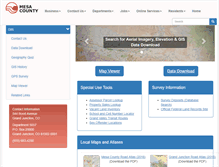 Tablet Screenshot of gis.mesacounty.us