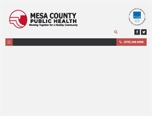 Tablet Screenshot of health.mesacounty.us