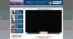 Desktop Screenshot of animalservices.mesacounty.us