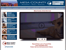 Tablet Screenshot of animalservices.mesacounty.us